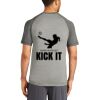 Mens Sublimated PosiCharge Tri Blend Wicking Raglan Tee Thumbnail
