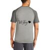 Mens Sublimated PosiCharge Tri Blend Wicking Raglan Tee Thumbnail