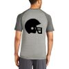 Mens Sublimated PosiCharge Tri Blend Wicking Raglan Tee Thumbnail
