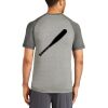 Mens Sublimated PosiCharge Tri Blend Wicking Raglan Tee Thumbnail