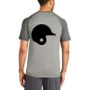Mens Sublimated PosiCharge Tri Blend Wicking Raglan Tee Thumbnail