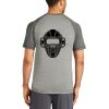 Mens Sublimated PosiCharge Tri Blend Wicking Raglan Tee Thumbnail