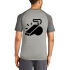 Mens Sublimated PosiCharge Tri Blend Wicking Raglan Tee Thumbnail