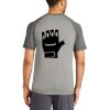 Mens Sublimated PosiCharge Tri Blend Wicking Raglan Tee Thumbnail