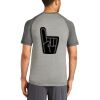 Mens Sublimated PosiCharge Tri Blend Wicking Raglan Tee Thumbnail