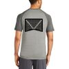 Mens Sublimated PosiCharge Tri Blend Wicking Raglan Tee Thumbnail