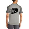 Mens Sublimated PosiCharge Tri Blend Wicking Raglan Tee Thumbnail
