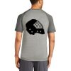 Mens Sublimated PosiCharge Tri Blend Wicking Raglan Tee Thumbnail
