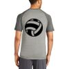 Mens Sublimated PosiCharge Tri Blend Wicking Raglan Tee Thumbnail