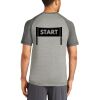 Mens Sublimated PosiCharge Tri Blend Wicking Raglan Tee Thumbnail
