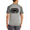 Mens Sublimated PosiCharge Tri Blend Wicking Raglan Tee Thumbnail