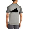 Mens Sublimated PosiCharge Tri Blend Wicking Raglan Tee Thumbnail
