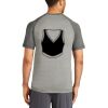 Mens Sublimated PosiCharge Tri Blend Wicking Raglan Tee Thumbnail