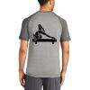 Mens Sublimated PosiCharge Tri Blend Wicking Raglan Tee Thumbnail