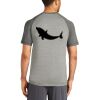 Mens Sublimated PosiCharge Tri Blend Wicking Raglan Tee Thumbnail