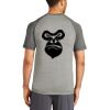 Mens Sublimated PosiCharge Tri Blend Wicking Raglan Tee Thumbnail