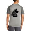 Mens Sublimated PosiCharge Tri Blend Wicking Raglan Tee Thumbnail