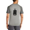 Mens Sublimated PosiCharge Tri Blend Wicking Raglan Tee Thumbnail