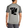 Mens Sublimated PosiCharge Tri Blend Wicking Raglan Tee Thumbnail