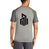 Mens Sublimated PosiCharge Tri Blend Wicking Raglan Tee Thumbnail