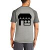 Mens Sublimated PosiCharge Tri Blend Wicking Raglan Tee Thumbnail