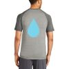 Mens Sublimated PosiCharge Tri Blend Wicking Raglan Tee Thumbnail
