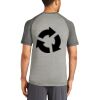 Mens Sublimated PosiCharge Tri Blend Wicking Raglan Tee Thumbnail