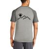 Mens Sublimated PosiCharge Tri Blend Wicking Raglan Tee Thumbnail