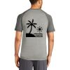 Mens Sublimated PosiCharge Tri Blend Wicking Raglan Tee Thumbnail