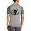 Mens Sublimated PosiCharge Tri Blend Wicking Raglan Tee Thumbnail