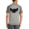 Mens Sublimated PosiCharge Tri Blend Wicking Raglan Tee Thumbnail