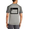 Mens Sublimated PosiCharge Tri Blend Wicking Raglan Tee Thumbnail