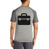 Mens Sublimated PosiCharge Tri Blend Wicking Raglan Tee Thumbnail