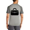 Mens Sublimated PosiCharge Tri Blend Wicking Raglan Tee Thumbnail