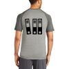 Mens Sublimated PosiCharge Tri Blend Wicking Raglan Tee Thumbnail