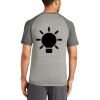Mens Sublimated PosiCharge Tri Blend Wicking Raglan Tee Thumbnail