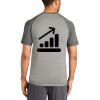 Mens Sublimated PosiCharge Tri Blend Wicking Raglan Tee Thumbnail