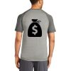 Mens Sublimated PosiCharge Tri Blend Wicking Raglan Tee Thumbnail