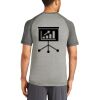 Mens Sublimated PosiCharge Tri Blend Wicking Raglan Tee Thumbnail
