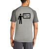 Mens Sublimated PosiCharge Tri Blend Wicking Raglan Tee Thumbnail