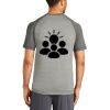 Mens Sublimated PosiCharge Tri Blend Wicking Raglan Tee Thumbnail
