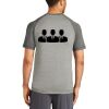 Mens Sublimated PosiCharge Tri Blend Wicking Raglan Tee Thumbnail