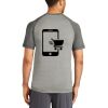 Mens Sublimated PosiCharge Tri Blend Wicking Raglan Tee Thumbnail