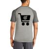 Mens Sublimated PosiCharge Tri Blend Wicking Raglan Tee Thumbnail