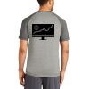 Mens Sublimated PosiCharge Tri Blend Wicking Raglan Tee Thumbnail