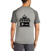 Mens Sublimated PosiCharge Tri Blend Wicking Raglan Tee Thumbnail