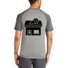 Mens Sublimated PosiCharge Tri Blend Wicking Raglan Tee Thumbnail