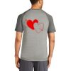 Mens Sublimated PosiCharge Tri Blend Wicking Raglan Tee Thumbnail