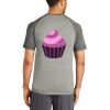 Mens Sublimated PosiCharge Tri Blend Wicking Raglan Tee Thumbnail
