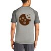 Mens Sublimated PosiCharge Tri Blend Wicking Raglan Tee Thumbnail